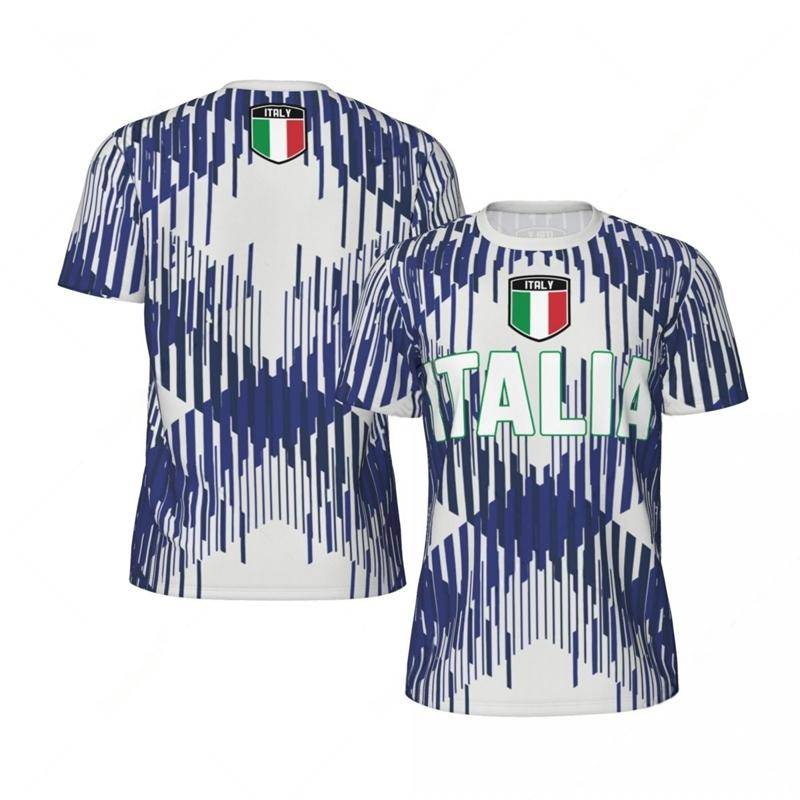 Italien-Flagge 3D-gedrucktes Trikot, Sommermode, kurzärmelig, lässig, Herren-Sport-T-Shirt, schnelltrocknend, atmungsaktiv, Fußball-T-Shirts 3XL Italien-Flagge 3D-gedrucktes Trikot, Sommermode, kurzärmelig, lässig, Herren-Sport-T-Shirt, schnelltrocknend, atmungsaktiv, Fußball-T-Shirts 3XL von Joom DACH