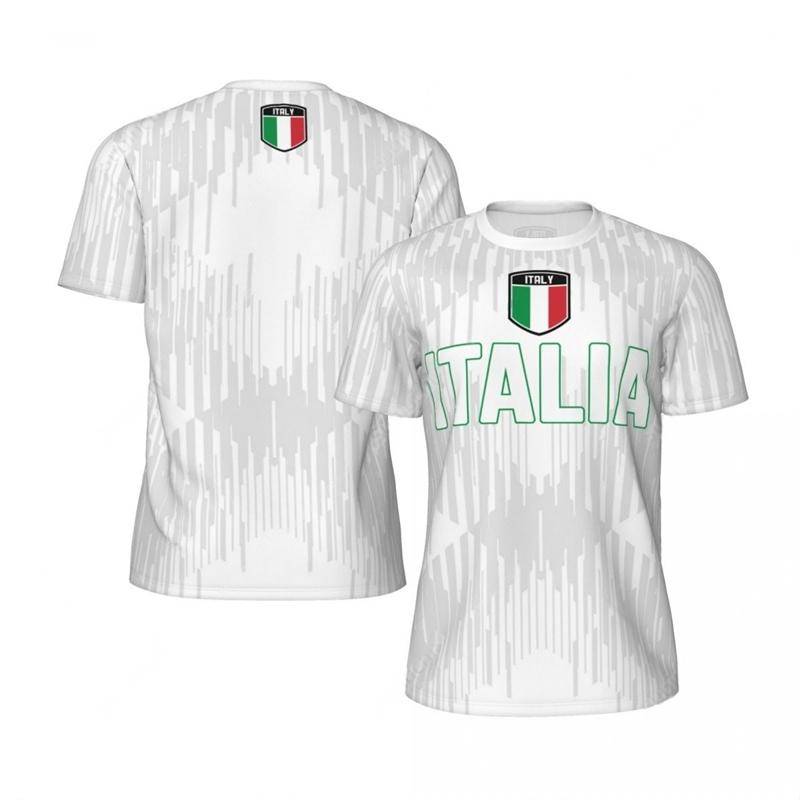 Italien-Flagge 3D-gedrucktes Trikot, Sommermode, kurzärmelig, lässig, Herren-Sport-T-Shirt, schnelltrocknend, atmungsaktiv, Fußball-T-Shirts 6XL Italien-Flagge 3D-gedrucktes Trikot, Sommermode, kurzärmelig, lässig, Herren-Sport-T-Shirt, schnelltrocknend, atmungsaktiv, Fußball-T-Shirts 6XL von Joom DACH