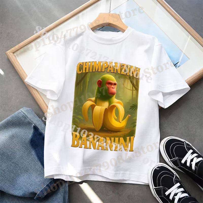 Italienische Brainrot T-Shirts für Kinder Anime Cartoon Niedliches Kurzarmshirt Jungen Mädchen Sommer Mode Top Kinderkleidung Geschenke 110 von Joom DACH
