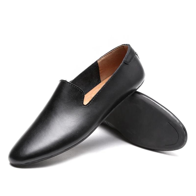 Italienische Herrenschuhe im Freien beiläufige Luxusmarke Männer Halbschuhe aus echtem Leder Mokassins Wohnungen Männer atmungsaktive Slip-on Bootsschuhe k3 8 von Joom DACH