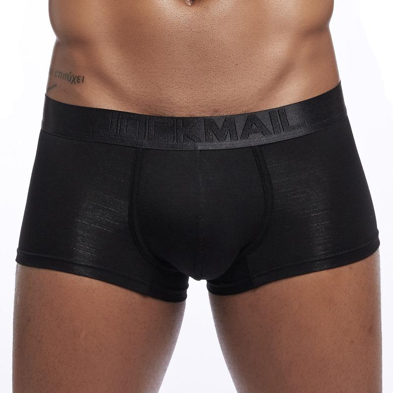 JOCKMAIL Herren-Boxershorts, atmungsaktive Boxershorts aus Modal mit niedriger Taille L schwarz von Joom DACH