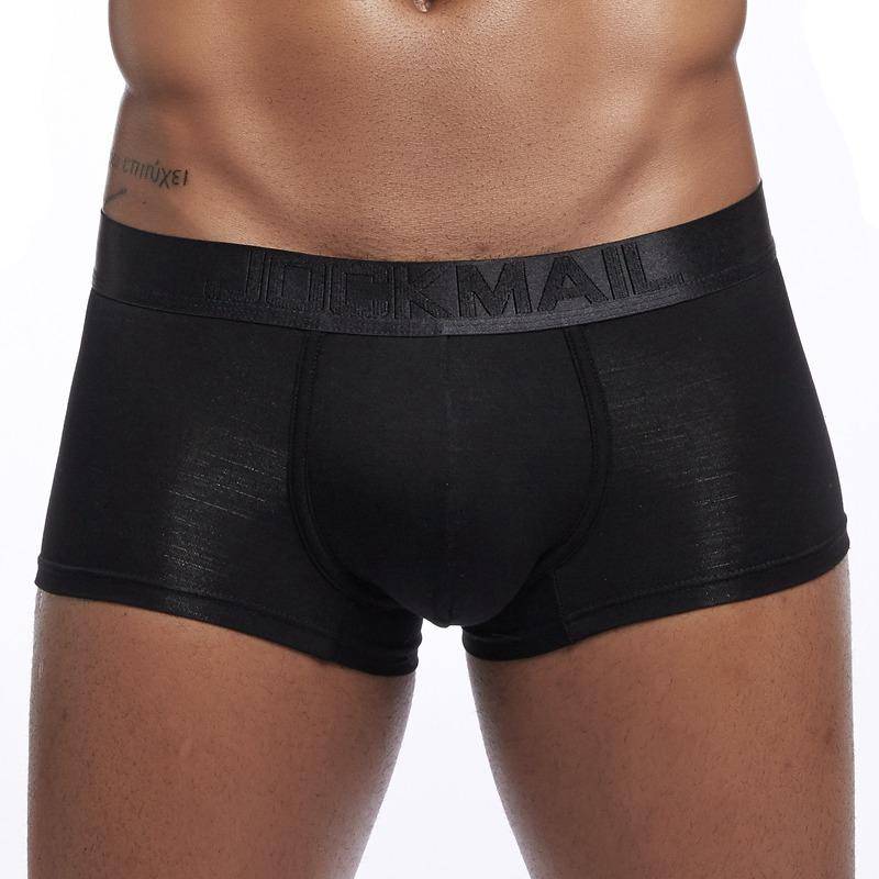 JOCKMAIL Herren-Boxershorts, atmungsaktive Boxershorts aus Modal mit niedriger Taille L schwarz von Joom DACH