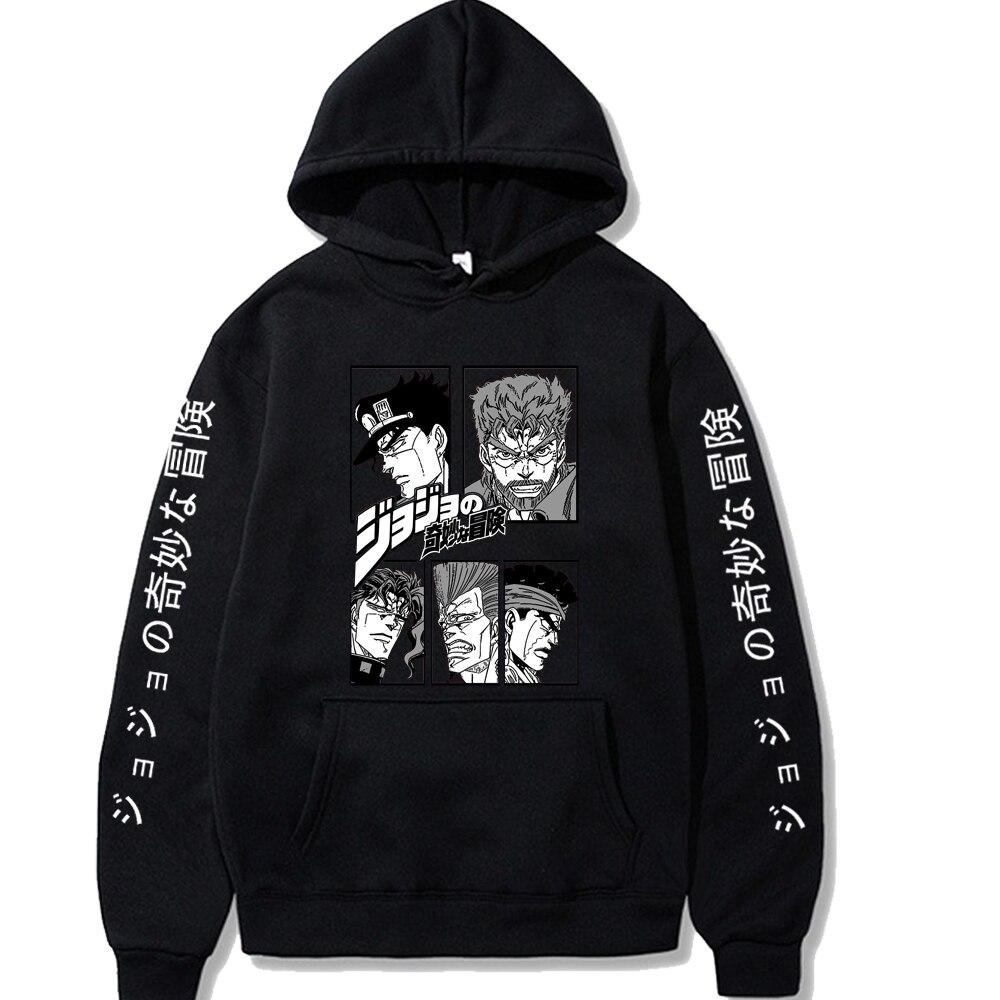 JOJO Bizarre Adventure Hoodie Mode Pullover Tops Langarm Sweatshirt Herren L schwarz JOJO Bizarre Adventure Hoodie Mode Pullover Tops Langarm Sweatshirt Herren L schwarz von Joom DACH