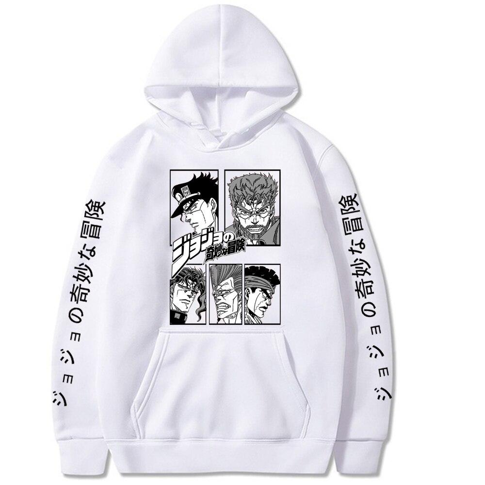 JOJO Bizarre Adventure Hoodie Mode Pullover Tops Langarm Sweatshirt Herren L weiß von Joom DACH