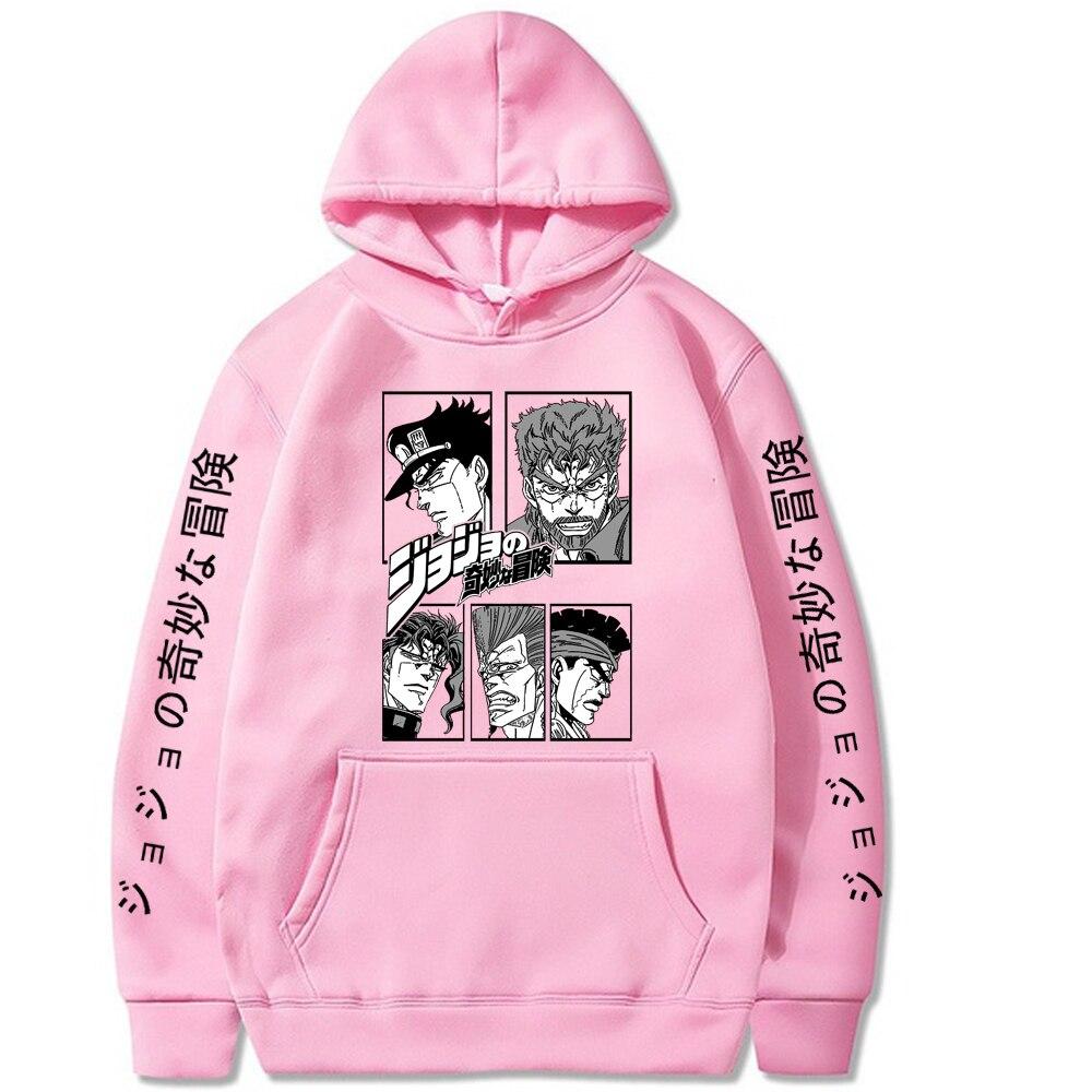 JOJO Bizarre Adventure Hoodie Mode Pullover Tops Langarm Sweatshirt Herren S rosa JOJO Bizarre Adventure Hoodie Mode Pullover Tops Langarm Sweatshirt Herren S rosa von Joom DACH