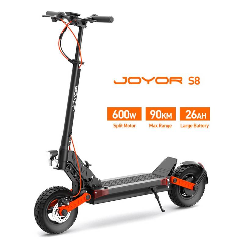 JOYOR S8 Erwachsener Offroad-Elektroroller 600W Dualmotor 48V26Ah Batterie Stadtfahrt E-Scooter 10 Zoll Breitreifen All-Terrain EScooter von Joom DACH