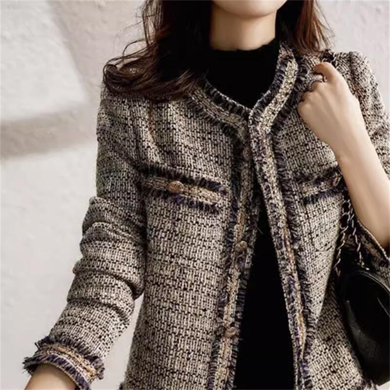 Jacke Damen Frühling und Herbst Neue Tweed Kurze Kleine Mode Ausländischen Stil Top M von Joom DACH