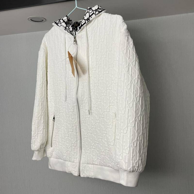 Jacke mit Kapuze, Buchstaben, alte Blumen, Jacquard, vielseitig, trendig, Strickjacke für Herren und Damen, Reißverschluss, Herrenjacke 4XL von Joom DACH