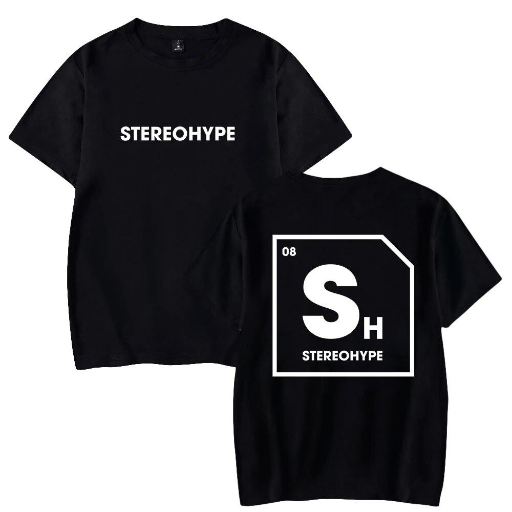 James Hype Stereohype T-Shirt Rundhals Kurzarm T-Shirt Unisex Damen T-Shirt Hip Hop Kleidung Unisex L von Joom DACH