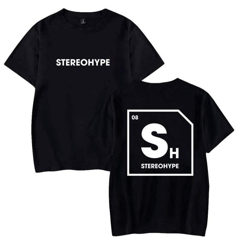 James Hype Stereohype T-Shirt Rundhals Kurzarm T-Shirt Unisex Damen T-Shirt Hip Hop Kleidung Unisex L von Joom DACH