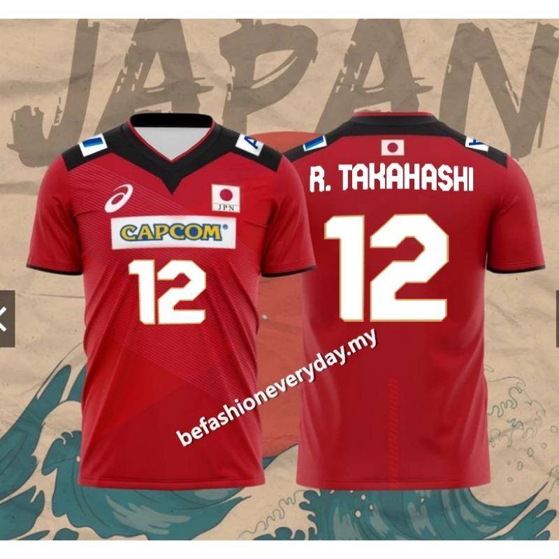 Japan Volleyball Trikot Herren Damen Kleidung R.Takahashi Nr. 21 Ishikawa Nr. 14 Sportlich Lässig Atmungsaktiv Schnelltrocknend Übergroße Oberteile L von Joom DACH