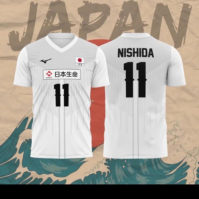 Japan Volleyball Trikot Herren Damen Kleidung R.Takahashi Nr. 21 Ishikawa Nr. 14 Sportlich Lässig Atmungsaktiv Schnelltrocknend Übergroße Oberteile XS von Joom DACH