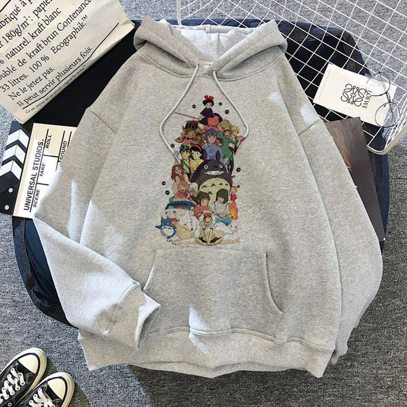 Japanische Anime Cartoon Totoro Hoodie Frauen Kawaii Hoodies Miyazaki Hayao Studio Ghibli Harajuku Grau Sweatshirts Unisex Sweatshirt L Japanische Anime Cartoon Totoro Hoodie Frauen Kawaii Hoodies Miyazaki Hayao Studio Ghibli Harajuku Grau Sweatshirts Unisex Sweatshirt L von Joom DACH