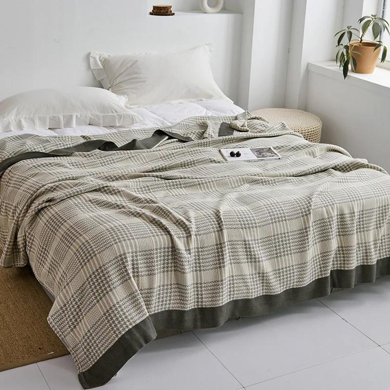 Japanische Überwurfdecke, Baumwollgaze-Handtuch, vier Jahreszeiten, Tagesdecke, weiche Freizeitdecke, Einzel-, Doppel-, Schlafsaal-, Heim-Sofabezug 150x200cm von Joom DACH