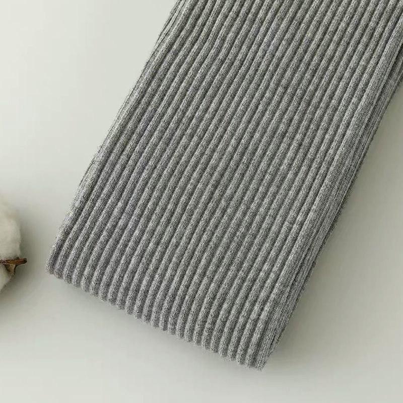 Japanische vertikal gestreifte Baumwoll-Leggings für Damen im Frühling und Herbst, dünne Strumpfhosen, dünner werdende Bodensocken, Oberbekleidung one size von Joom DACH