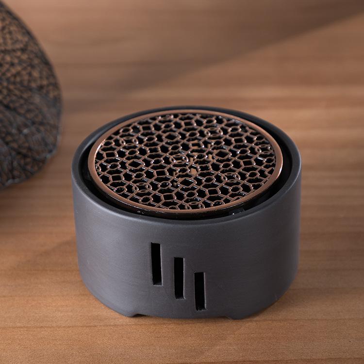 Japanischer Keramik-Kerzenständer, handgefertigt, Teekannenwärmer, Retro-Teewärmer, Kerzenhalter, Wasserkocherhalter, Teekocher, Kung-Fu-Teekanne, für Zuhause von Joom DACH