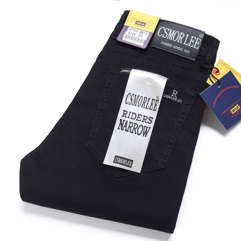 Jeans Herren, gerade, locker, elastisch, schmal, Frühlings- und Herbstmodelle, Nostalgie, lange Hosen, Herren, Fluthose 38 von Joom DACH