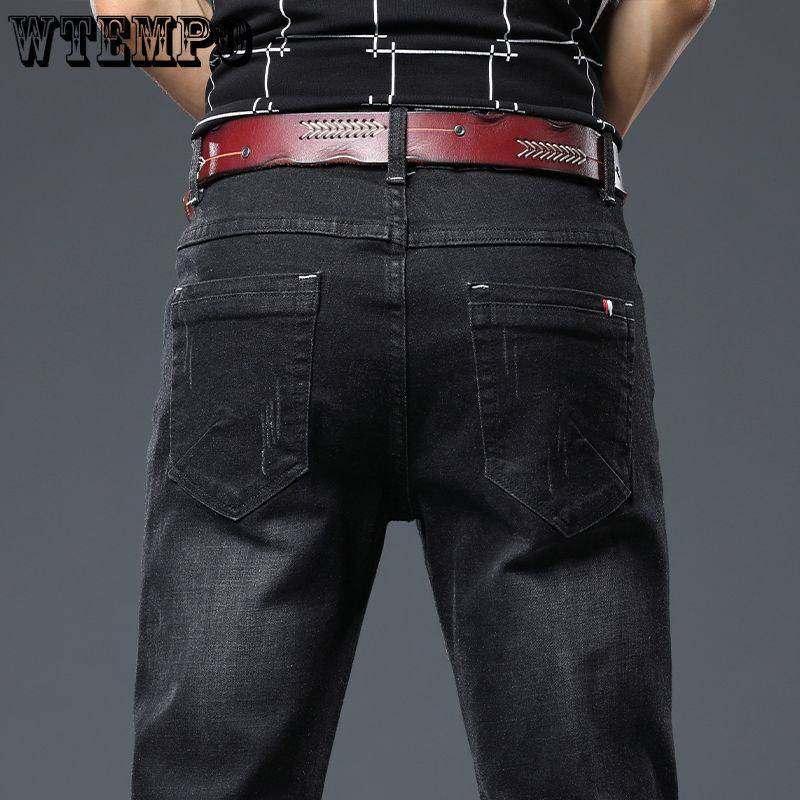 Jeans Herren Stretch Slim Straight Feet Koreanische Version des Trends der Freizeithose 36 Jeans Herren Stretch Slim Straight Feet Koreanische Version des Trends der Freizeithose 36 von Joom DACH