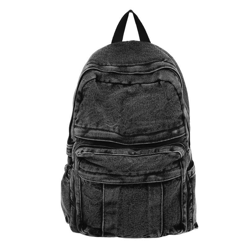 Jeans Rucksack Studenten Schultasche Damen Reise Rucksack schwarz von Joom DACH