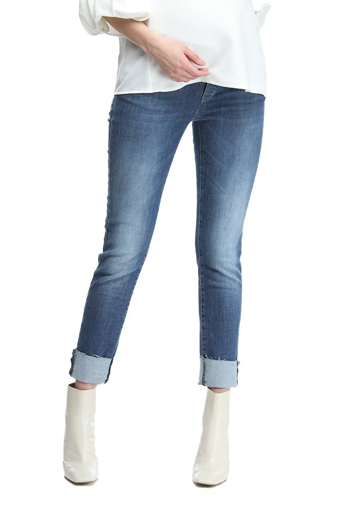 Jeans Umstandsmode Denim COOL GIRL TUB Medium Dark Wash [Pietro Brunelli] Damen von Joom DACH