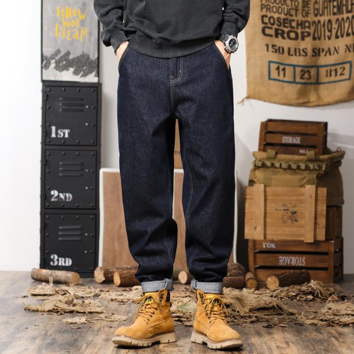 Jeans Verblasst Nicht Denning Blue Harem Jeans Herren Herbst Gerade Haremshose Herren Herbst Amerikanischer Bulle 33 von Joom DACH