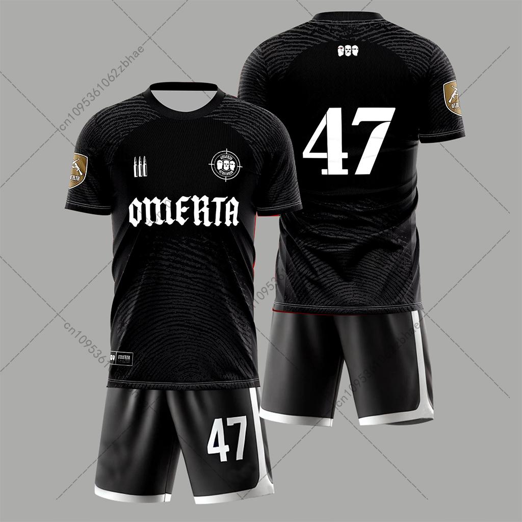 Jersey-Anzug, Trainingsanzug-Set für Herren, Sommersportanzüge für Boxfans von OMERTA, lässige Kurzarm-Shorts für Herren XS Jersey-Anzug, Trainingsanzug-Set für Herren, Sommersportanzüge für Boxfans von OMERTA, lässige Kurzarm-Shorts für Herren XS von Joom DACH