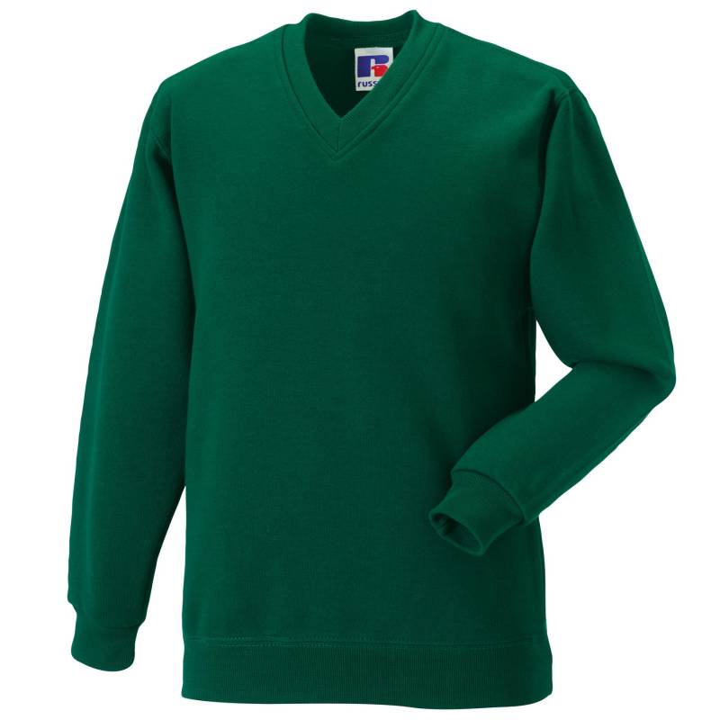 Jerzees Schoolgear Kinder-Sweatshirt mit V-Ausschnitt (2er-Pack) 5-6 flaschengrün von Joom DACH