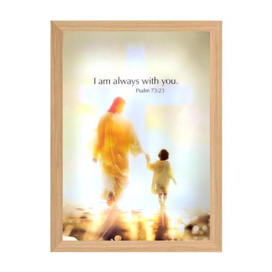 Jesus Lampe LED Christus Rahmen Licht Soft Glow Dimmbare Malerei Jesus Nachtlicht L von Joom DACH