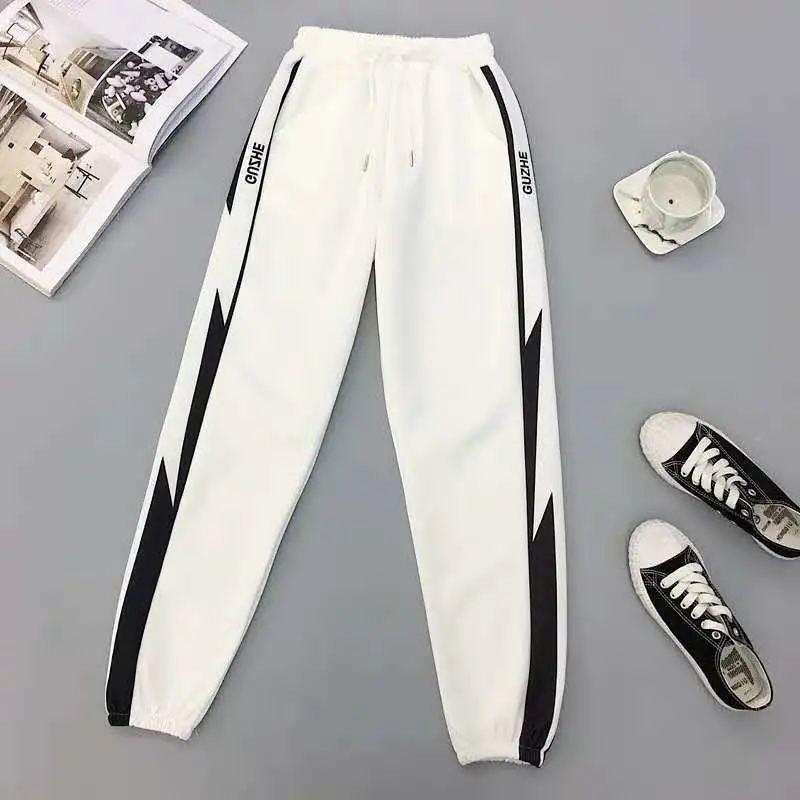 Jogginghose frauen Hosen Dünne Frühling und Herbst 2021 Neue Große Größe Fett Mm Lose Bündel Fuß Gerade Hohe Taille beiläufige Hosen 5XL von Joom DACH