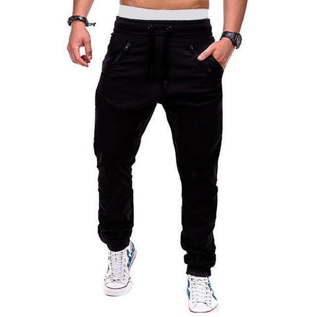 Jogginghose männer Hosen Hip Hop Joggers Männer Cargo Hosen Männer Hosen Casual Streetwear Fashion Militär Hosen Männer M schwarz von Joom DACH