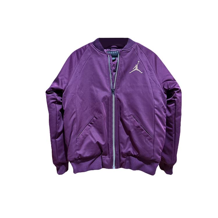 Jordan Baumwolljacke Baseballkragen Einfarbig Schlicht Reißverschluss Langarm Kinder Kinderjacken HA2955-630 L von Joom DACH