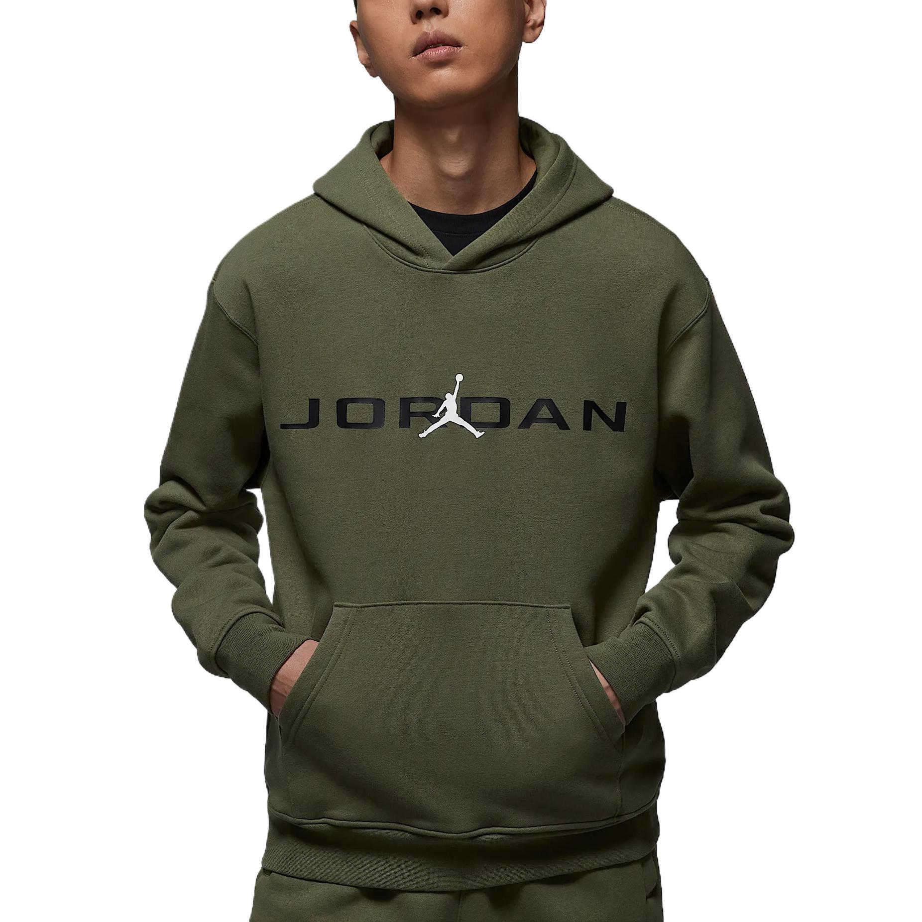 Jordan Essentials Warm Bequem Hautfreundlich Weich Kapuzenpullover Langarm Sweatshirt Herren Sweatshirt Medium-Olive HQ4644222 L von Joom DACH
