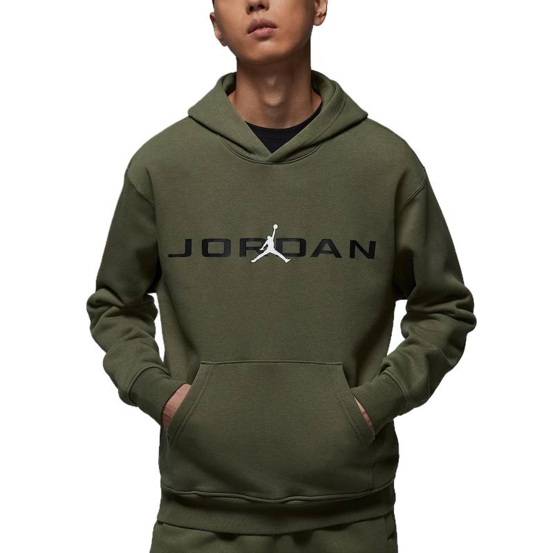 Jordan Essentials Warm Bequem Hautfreundlich Weich Kapuzenpullover Langarm Sweatshirt Herren Sweatshirt Medium-Olive HQ4644222 L von Joom DACH