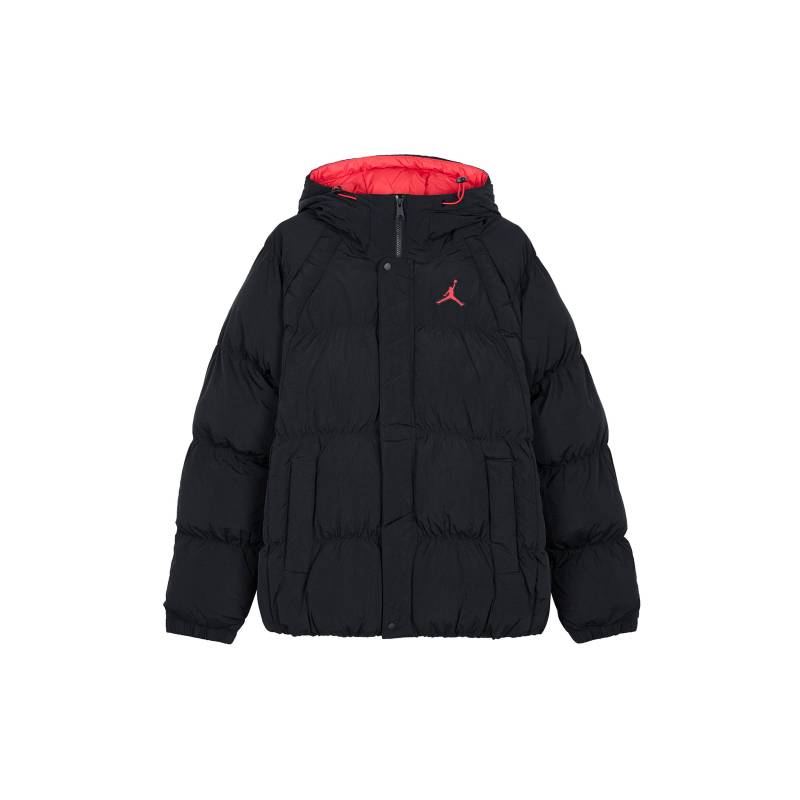 Jordan Gesticktes Logo Zip-Hoodie Langarm Baumwolljacke Herren Oberteile Schwarz DQ7349-010 von Joom DACH