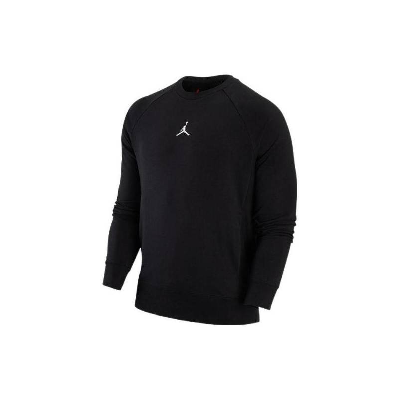 Jordan Klassischer Jumpman Logo Print Rundhals Langarm Strickpullover Herren Oberteile Schwarz DV1287-010 XS von Joom DACH