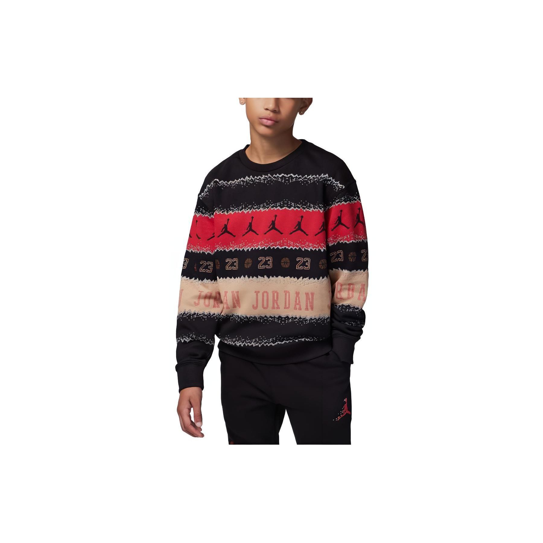 Jordan Letter Rundhals Langarm Sweatshirt Kinder Oberteile Schwarz FV5658-010 XS von Joom DACH