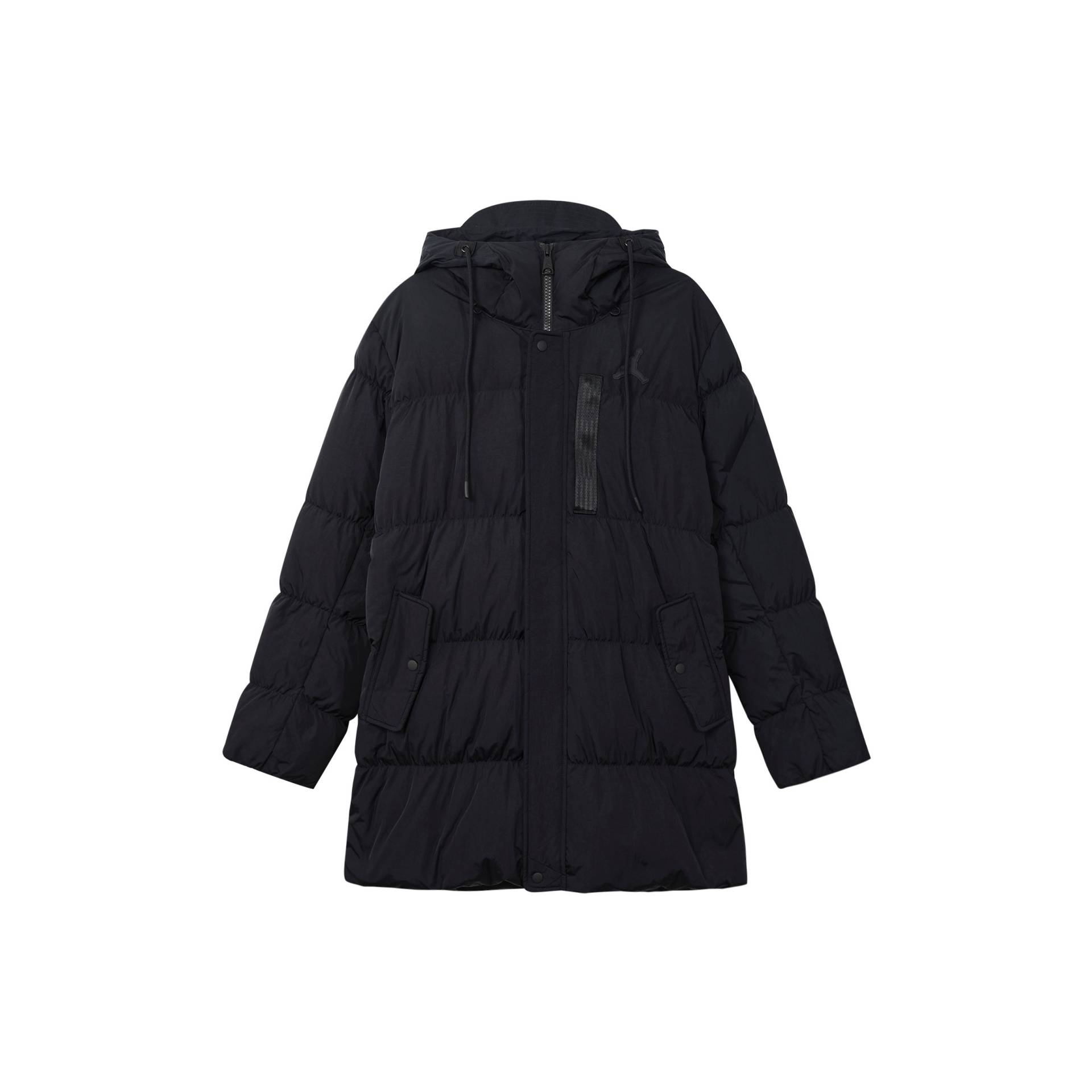 Jordan Solid Print Logo Zip Kapuzen-Daunenjacke Herren Oberbekleidung Schwarz DZ4554-010 S von Joom DACH