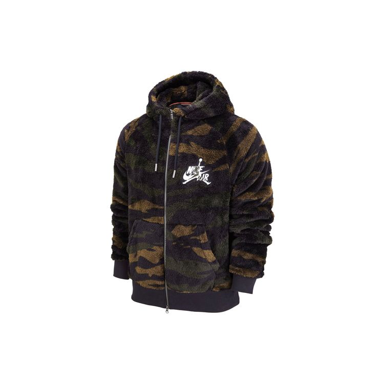 Jordan Wings Locker Sportjacke mit Kapuze und durchgehendem Reißverschluss für Herren Jacken Schwarz DO6298-265 XL von Joom DACH