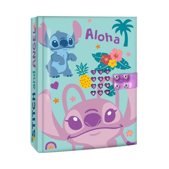 Journal Intime - Disney - Stitch & Angel - Aloha - Multicolore - Code Secret von Joom DACH