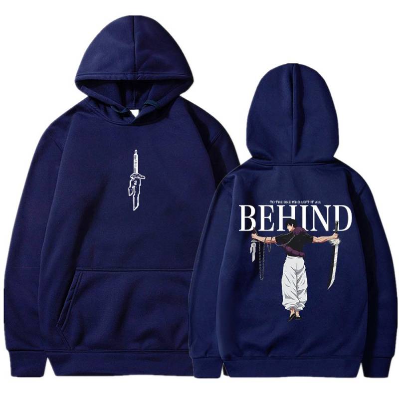Jujutsu Kaisen Anime Hoodies Männer Frauen Fushiguro Toji Manga Kapuzenpullover Gothic Sweatshirts Hip Hop Streetwear Herrenbekleidung S navy blau von Joom DACH