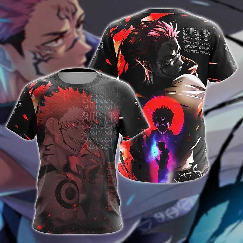 Jujutsu Kaisen Man T-Shirt Anime Kinder Jungen Gojo Satoru 3D-Druck Sommer Männer Frauen Harajuku Tees Hemd Lässige Kurzarmoberteile S von Joom DACH