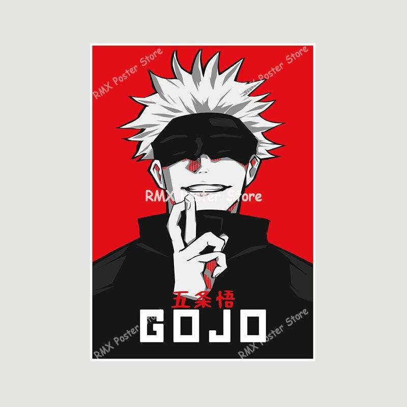 Jujutsu Kaisen Weißes Papier Poster Japanische klassische Anime-Drucke Heimdekoration Malerei Wandaufkleber Wohnzimmer Bar Dekor 42x30cm von Joom DACH