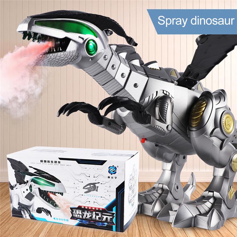 Jungen Kinder Universal Maschine elektrische Dinosaurier Spray Licht Sound pädagogisches Spielzeug grau von Joom DACH