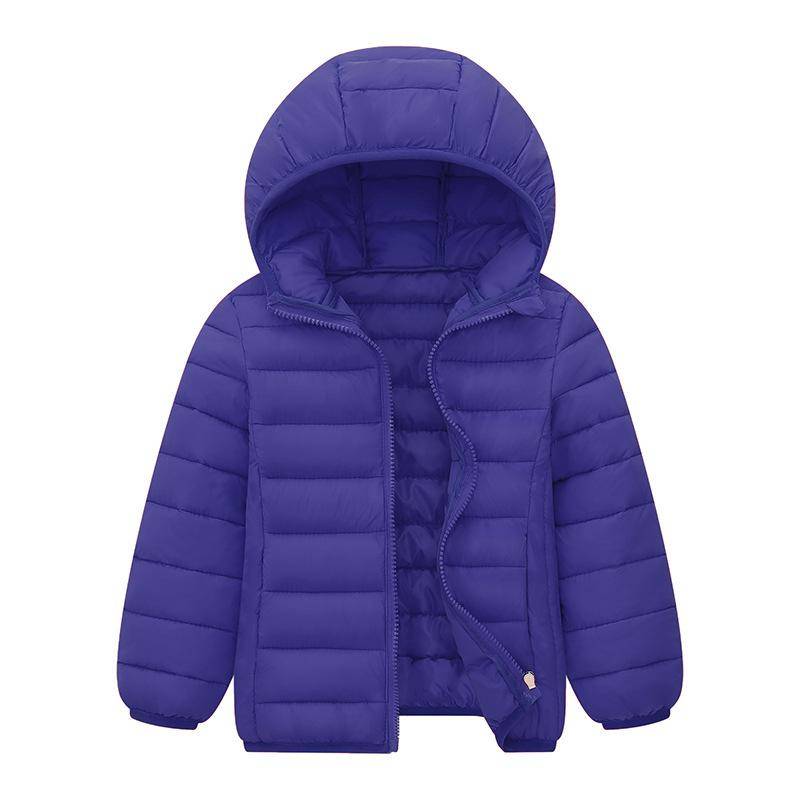 Jungen Leichte Daunenjacke Kinder Mädchen Winter Herbst Baumwollmantel Warme Kapuzenoberbekleidung Teen Sport Freizeitkleidung 140 navy blau von Joom DACH