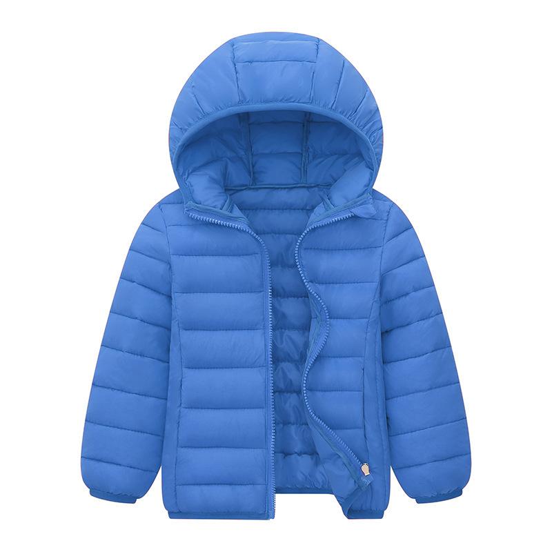Jungen Leichte Daunenjacke Kinder Mädchen Winter Herbst Baumwollmantel Warme Kapuzenoberbekleidung Teen Sport Freizeitkleidung 150 königsblau von Joom DACH
