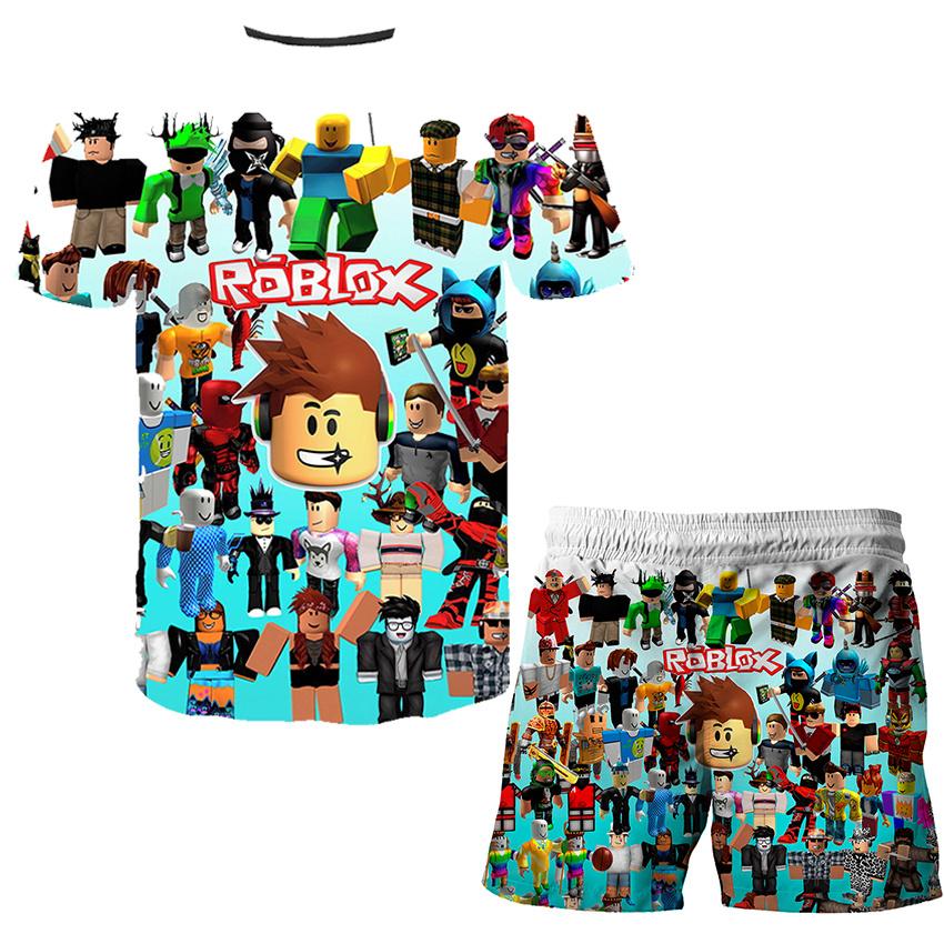 Jungen Mädchen 3D Gedruckt Sommer Kurzarm Kinder Kleidung Mode T Shirts Kurze Hosen Sets Für Kinder 4 6 8 10 12 14 jahre Alt 140 von Joom DACH