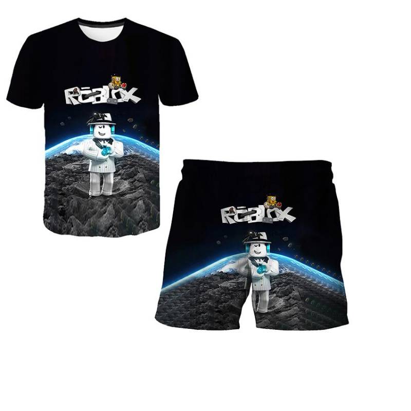 Jungen Mädchen 3D Gedruckt Sommer Kurzarm Kinder Kleidung Mode T Shirts Kurze Hosen Sets Für Kinder 4 6 8 10 12 14 jahre Alt 140 von Joom DACH