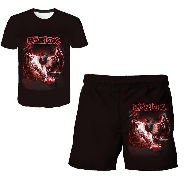 Jungen Mädchen 3D Gedruckt Sommer Kurzarm Kinder Kleidung Mode T Shirts Kurze Hosen Sets Für Kinder 4 6 8 10 12 14 jahre Alt 160 von Joom DACH