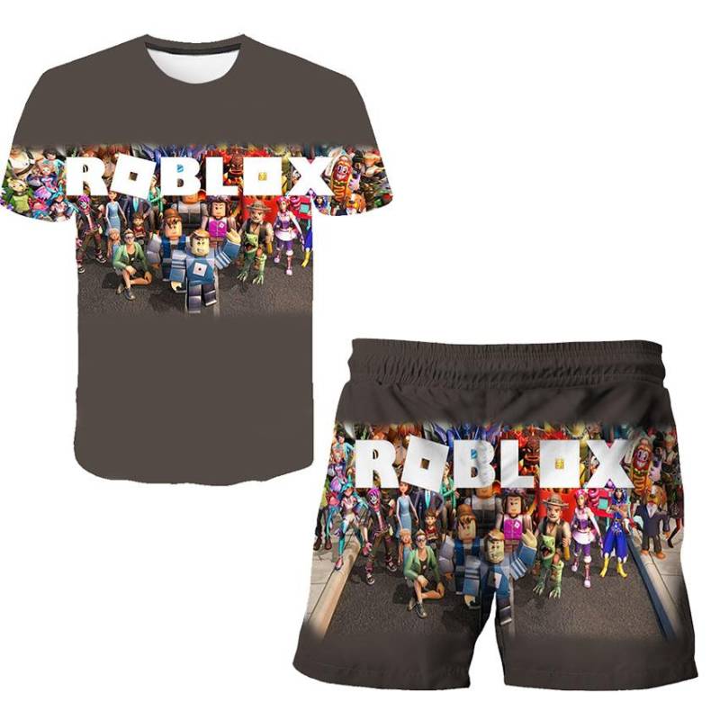 Jungen Mädchen 3D Gedruckt Sommer Kurzarm Kinder Kleidung Mode T Shirts Kurze Hosen Sets Für Kinder 4 6 8 10 12 14 jahre Alt 160 von Joom DACH