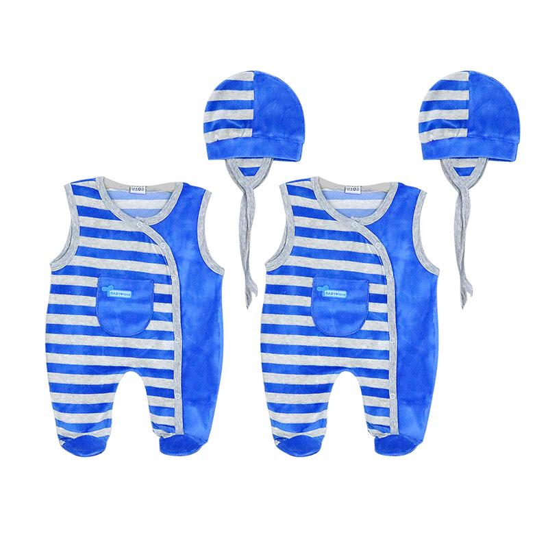 Jungen Mädchen Baby Ärmellos Einteiler Neugeborenen Strampler Tragen Eine Mütze Winter Frühling Fleece Hot Footie Mit Knopf Baumwolle Hot Pants 80 von Joom DACH